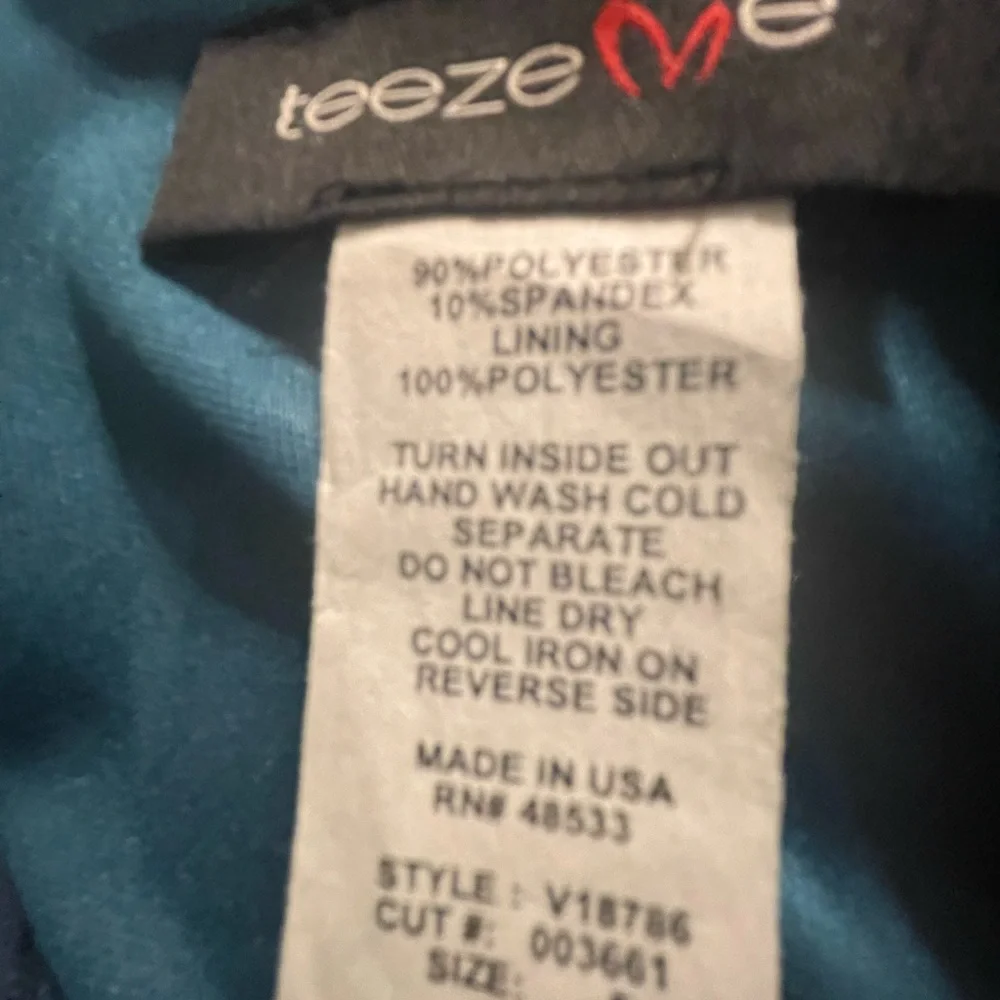 Teeze Me Crushed Velvet Dress 5 (jr) FREE SHIP - Picture 4 of 4